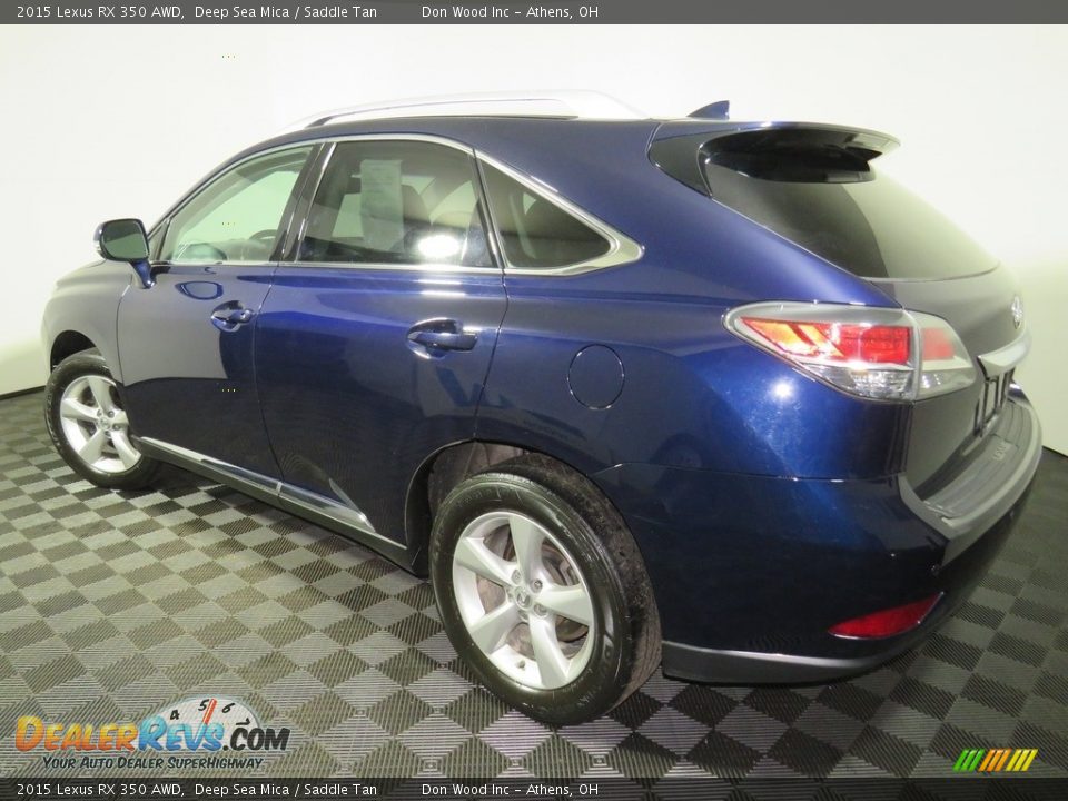 2015 Lexus RX 350 AWD Deep Sea Mica / Saddle Tan Photo #9