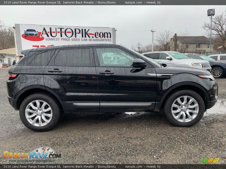 2016 Land Rover Range Rover Evoque SE Santorini Black Metalllic / Ebony/Ebony Photo #2