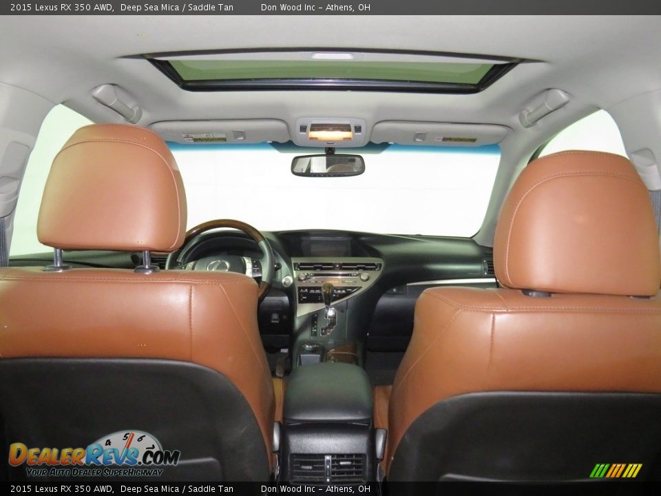 2015 Lexus RX 350 AWD Deep Sea Mica / Saddle Tan Photo #14