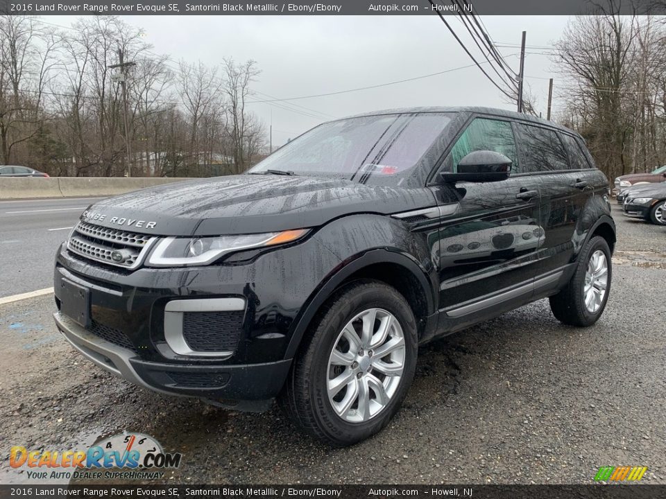 2016 Land Rover Range Rover Evoque SE Santorini Black Metalllic / Ebony/Ebony Photo #7