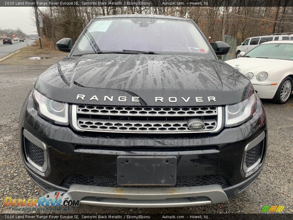 2016 Land Rover Range Rover Evoque SE Santorini Black Metalllic / Ebony/Ebony Photo #8