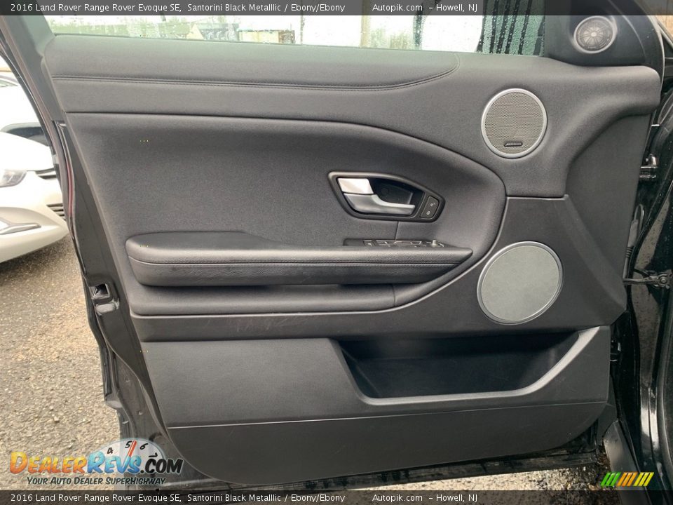 2016 Land Rover Range Rover Evoque SE Santorini Black Metalllic / Ebony/Ebony Photo #10