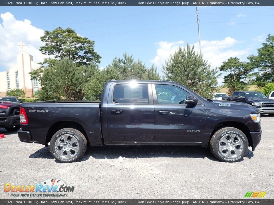 2020 Ram 1500 Big Horn Crew Cab 4x4 Maximum Steel Metallic / Black Photo #4