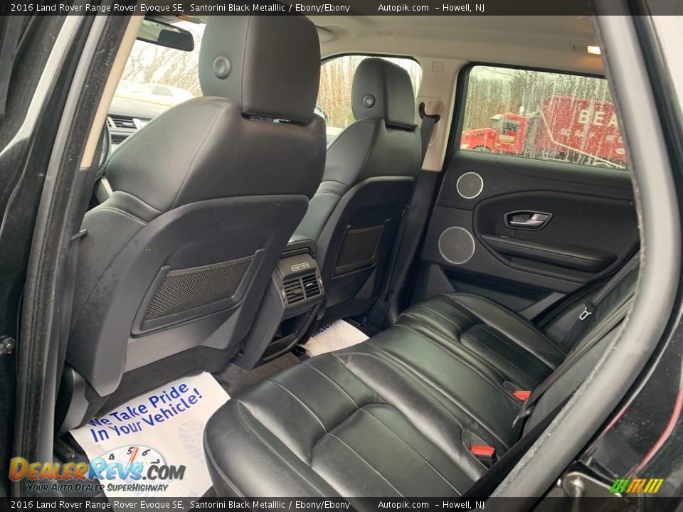 2016 Land Rover Range Rover Evoque SE Santorini Black Metalllic / Ebony/Ebony Photo #12