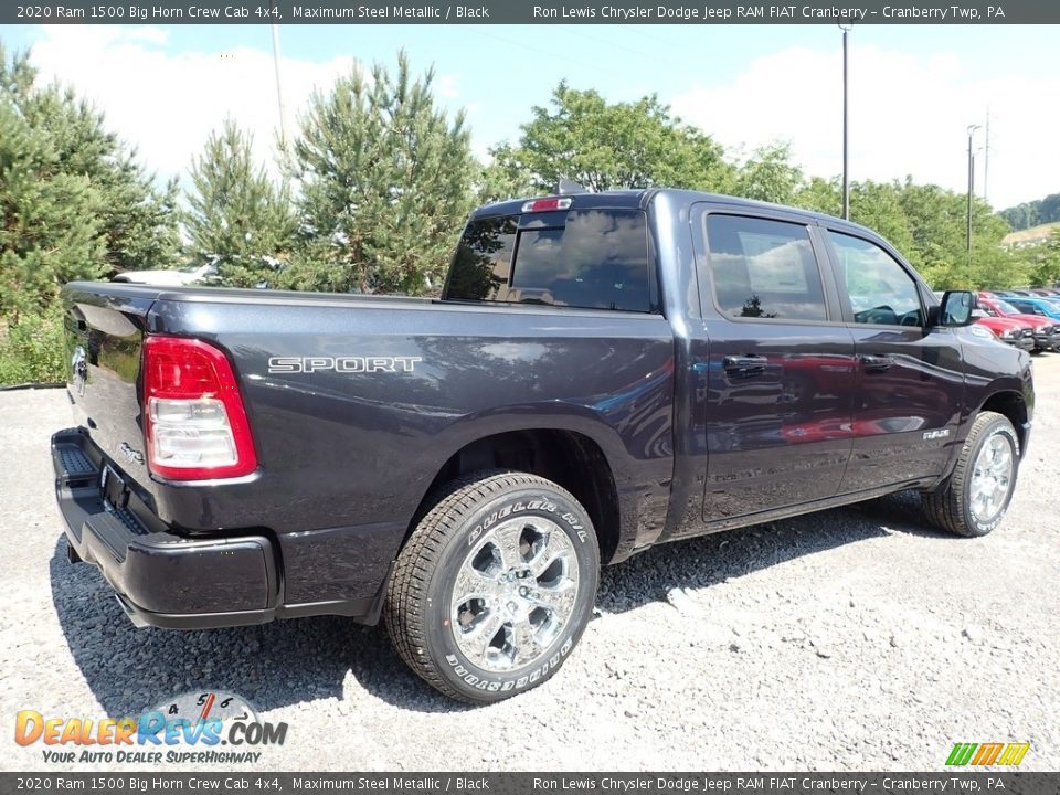 2020 Ram 1500 Big Horn Crew Cab 4x4 Maximum Steel Metallic / Black Photo #5