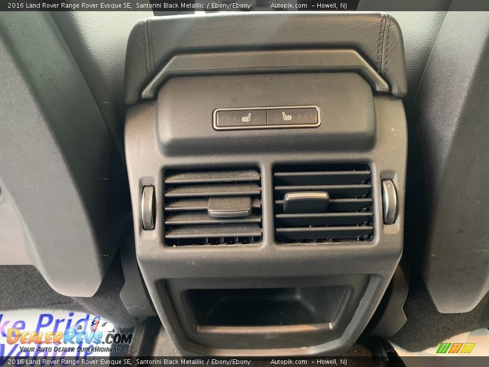 2016 Land Rover Range Rover Evoque SE Santorini Black Metalllic / Ebony/Ebony Photo #13