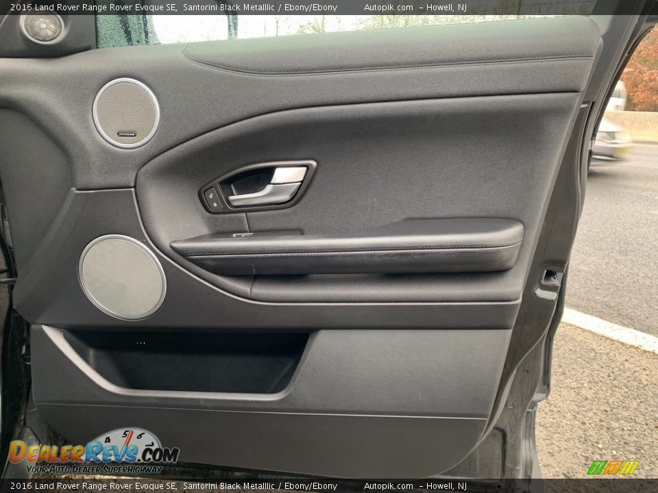 2016 Land Rover Range Rover Evoque SE Santorini Black Metalllic / Ebony/Ebony Photo #16