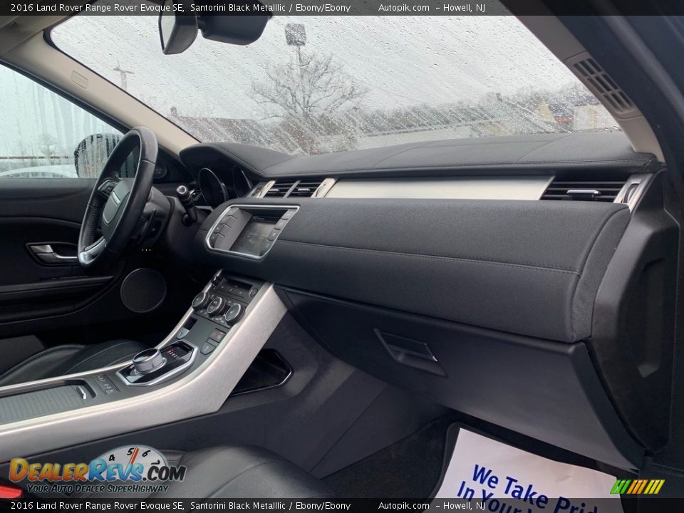 2016 Land Rover Range Rover Evoque SE Santorini Black Metalllic / Ebony/Ebony Photo #17
