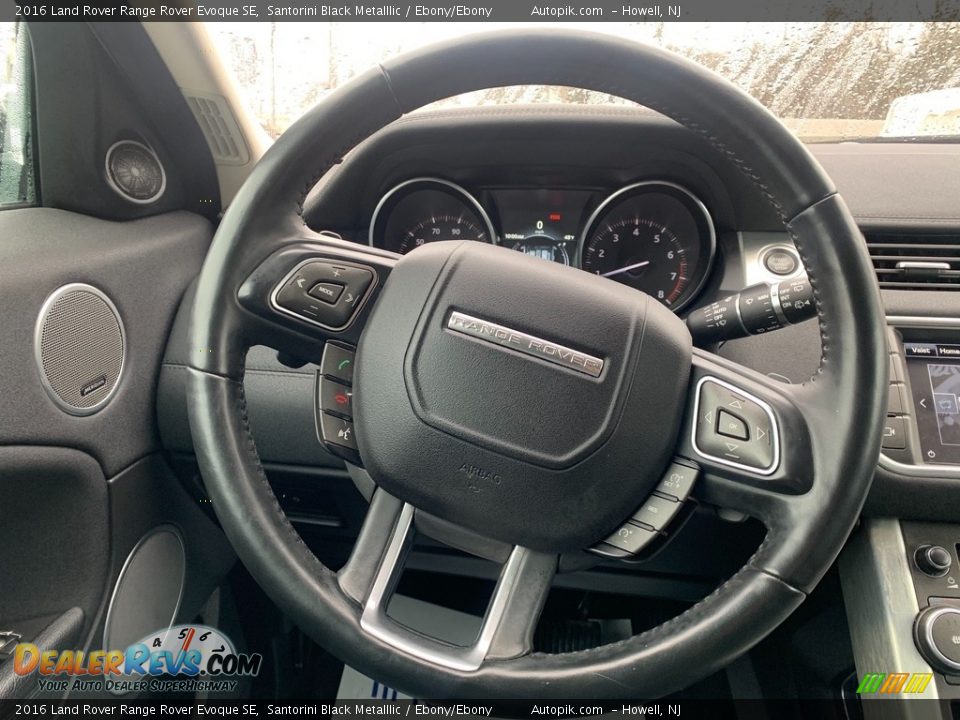 2016 Land Rover Range Rover Evoque SE Santorini Black Metalllic / Ebony/Ebony Photo #20