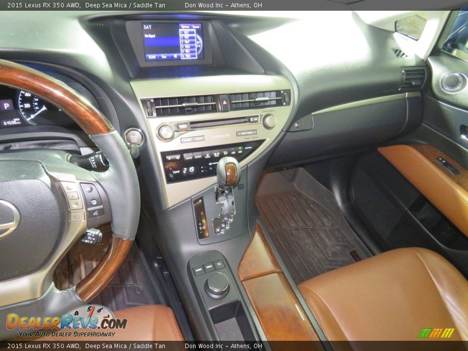 2015 Lexus RX 350 AWD Deep Sea Mica / Saddle Tan Photo #33