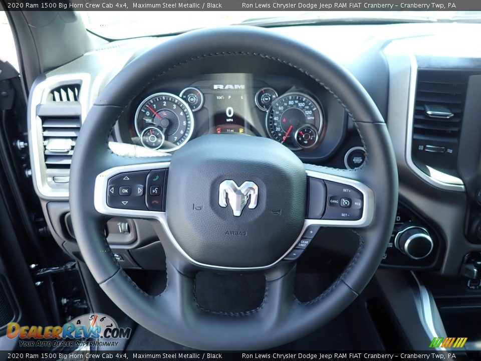 2020 Ram 1500 Big Horn Crew Cab 4x4 Maximum Steel Metallic / Black Photo #17