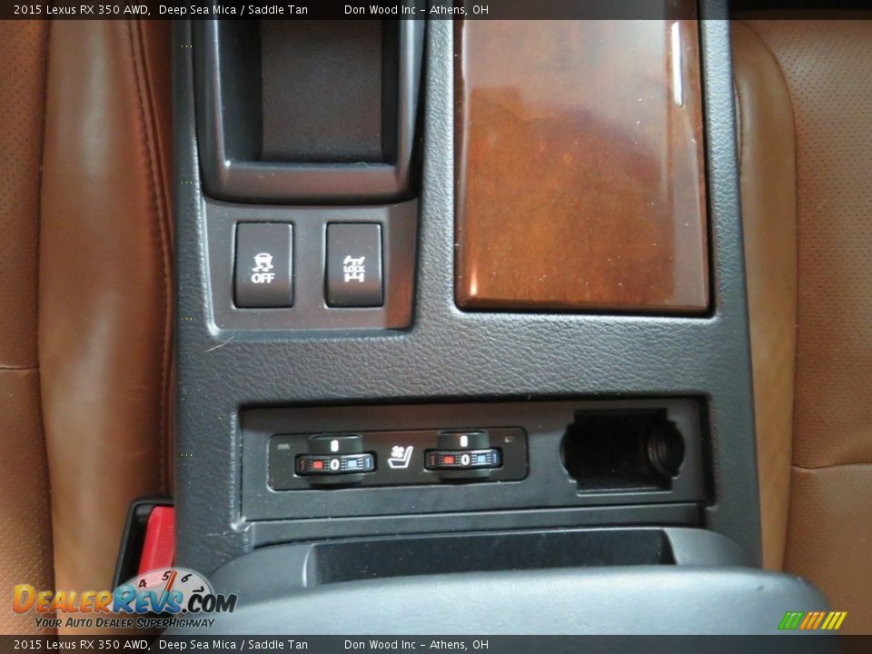 2015 Lexus RX 350 AWD Deep Sea Mica / Saddle Tan Photo #35