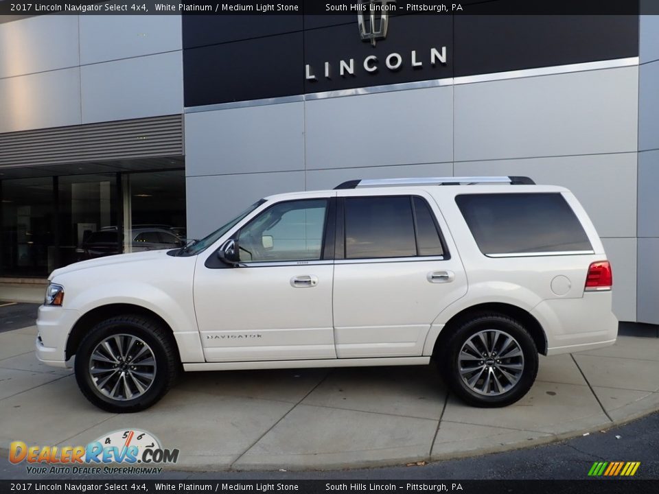 White Platinum 2017 Lincoln Navigator Select 4x4 Photo #2