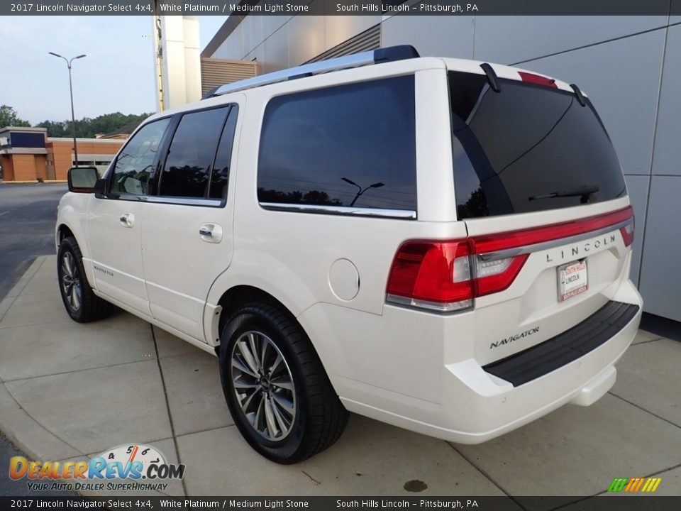 2017 Lincoln Navigator Select 4x4 White Platinum / Medium Light Stone Photo #3