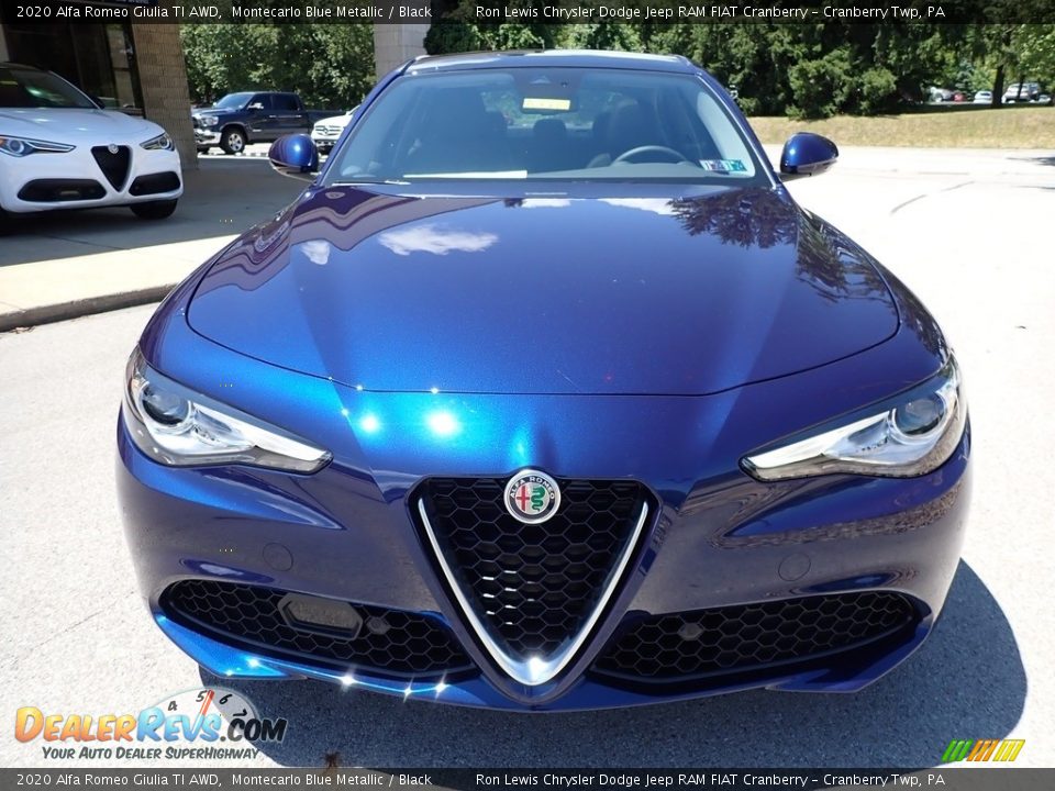 2020 Alfa Romeo Giulia TI AWD Montecarlo Blue Metallic / Black Photo #2