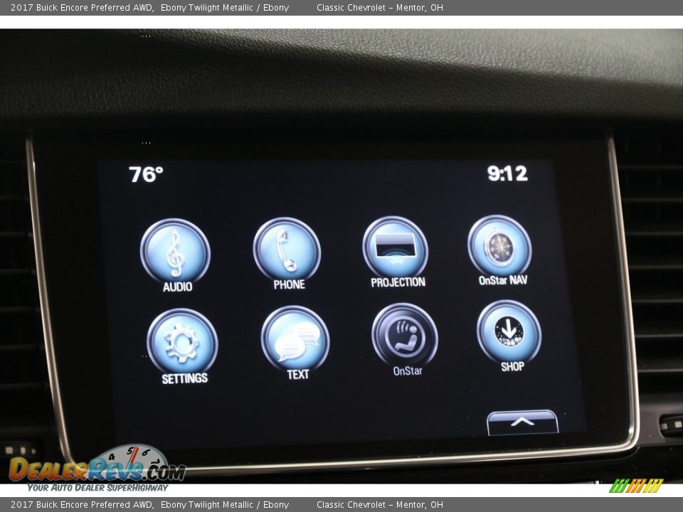 2017 Buick Encore Preferred AWD Ebony Twilight Metallic / Ebony Photo #10