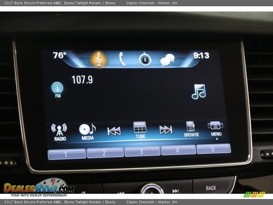 2017 Buick Encore Preferred AWD Ebony Twilight Metallic / Ebony Photo #11