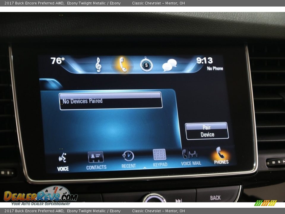 2017 Buick Encore Preferred AWD Ebony Twilight Metallic / Ebony Photo #12