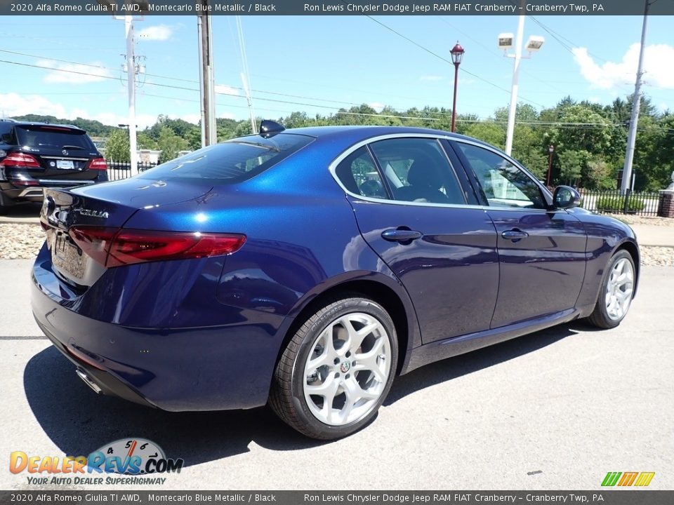 2020 Alfa Romeo Giulia TI AWD Montecarlo Blue Metallic / Black Photo #5