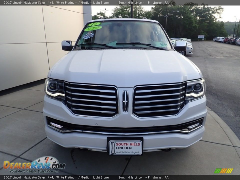 2017 Lincoln Navigator Select 4x4 White Platinum / Medium Light Stone Photo #9