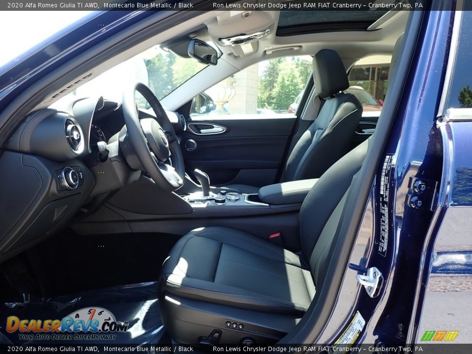 2020 Alfa Romeo Giulia TI AWD Montecarlo Blue Metallic / Black Photo #12