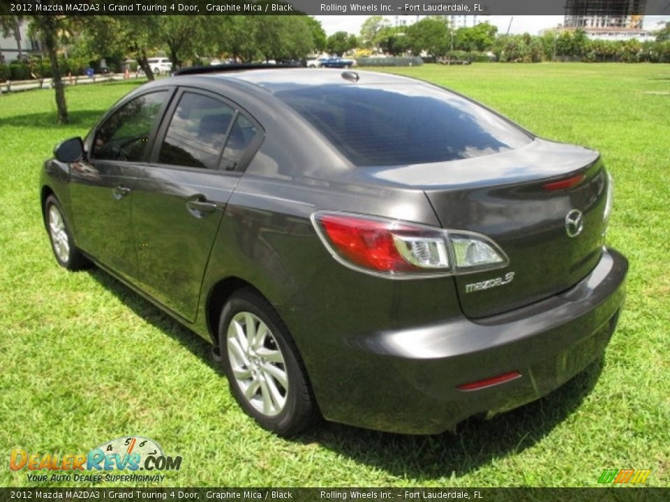 2012 Mazda MAZDA3 i Grand Touring 4 Door Graphite Mica / Black Photo #5