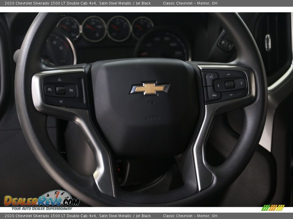 2020 Chevrolet Silverado 1500 LT Double Cab 4x4 Satin Steel Metallic / Jet Black Photo #8