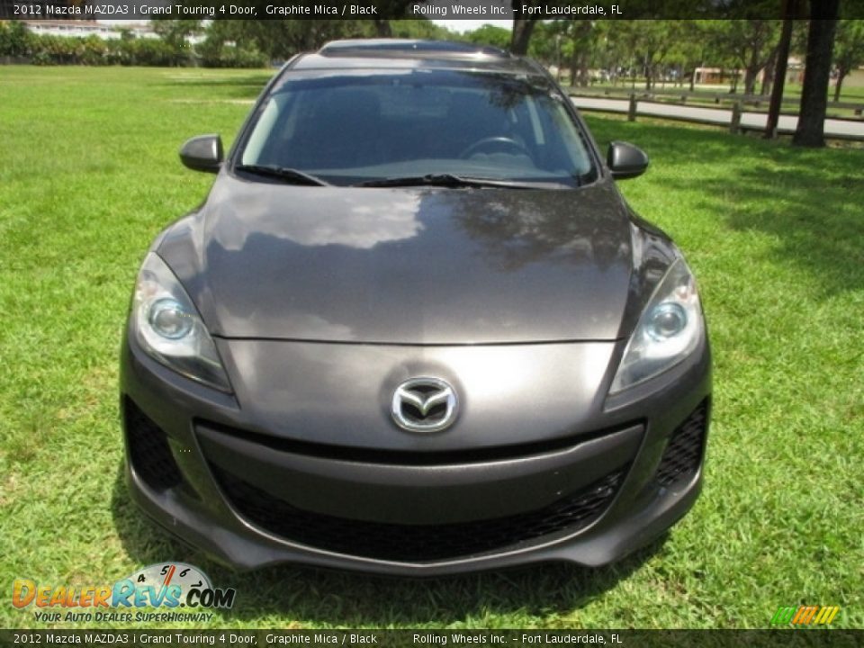 2012 Mazda MAZDA3 i Grand Touring 4 Door Graphite Mica / Black Photo #15
