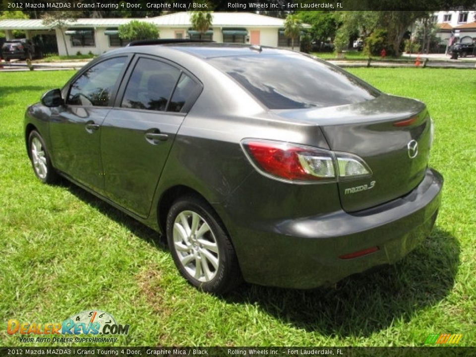 2012 Mazda MAZDA3 i Grand Touring 4 Door Graphite Mica / Black Photo #23