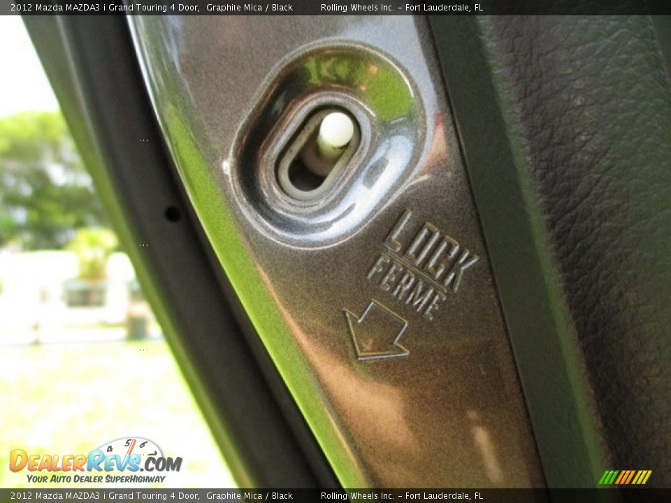 2012 Mazda MAZDA3 i Grand Touring 4 Door Graphite Mica / Black Photo #30