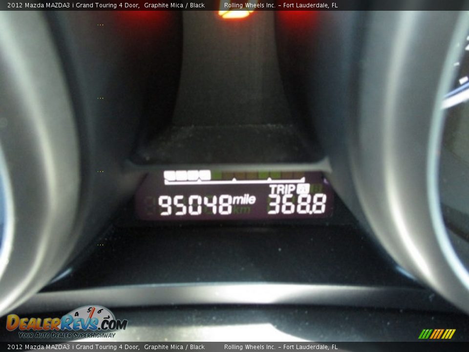 2012 Mazda MAZDA3 i Grand Touring 4 Door Graphite Mica / Black Photo #31