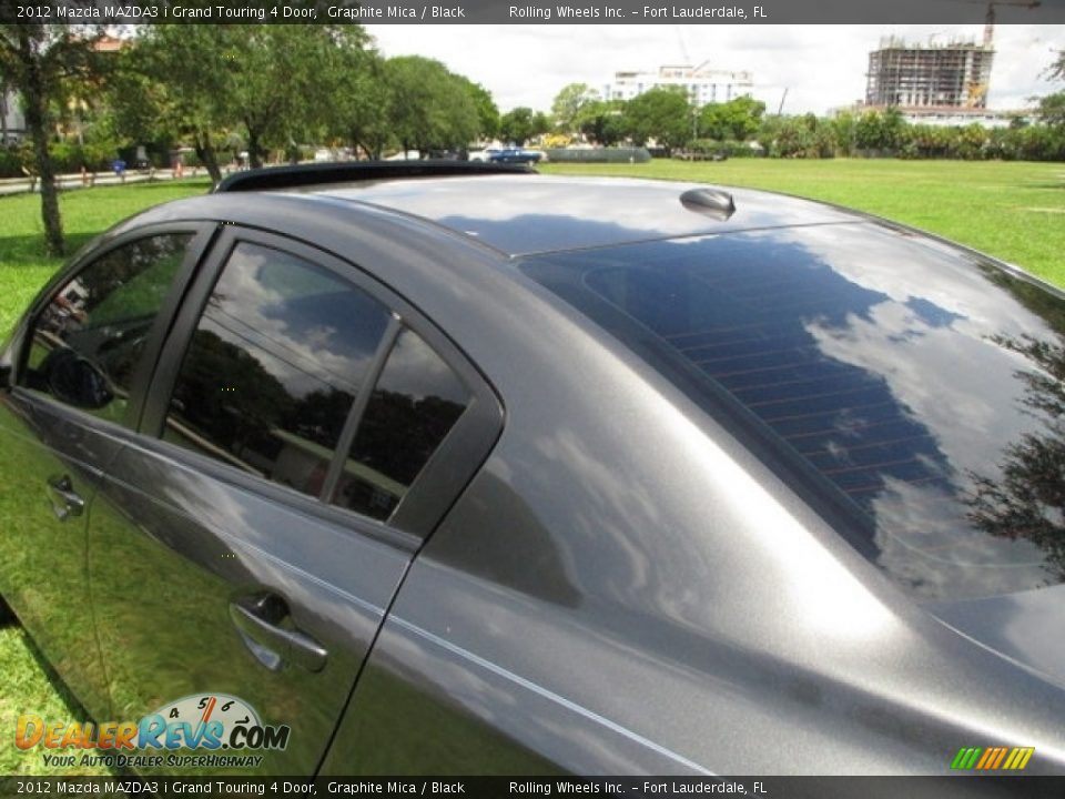 2012 Mazda MAZDA3 i Grand Touring 4 Door Graphite Mica / Black Photo #32