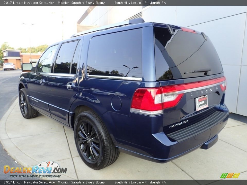 2017 Lincoln Navigator Select 4x4 Midnight Sapphire Blue / Ebony Photo #3