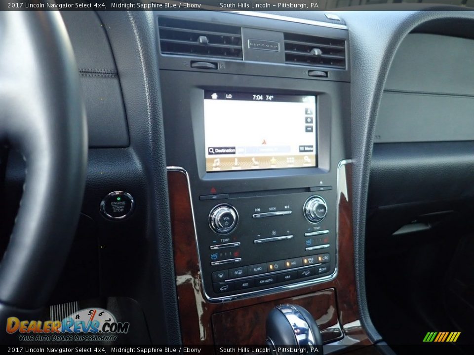 2017 Lincoln Navigator Select 4x4 Midnight Sapphire Blue / Ebony Photo #22