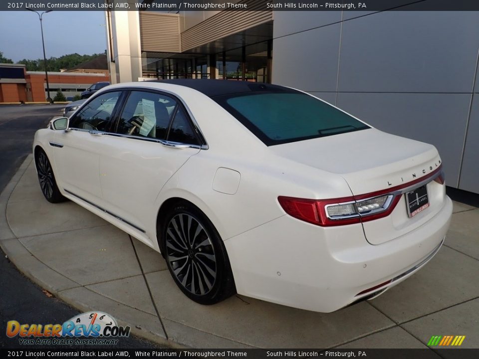 2017 Lincoln Continental Black Label AWD White Platinum / Thoroughbred Theme Photo #3