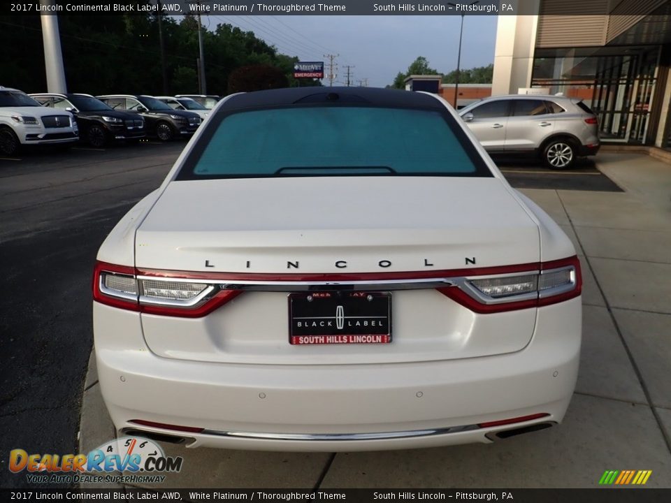 2017 Lincoln Continental Black Label AWD White Platinum / Thoroughbred Theme Photo #4