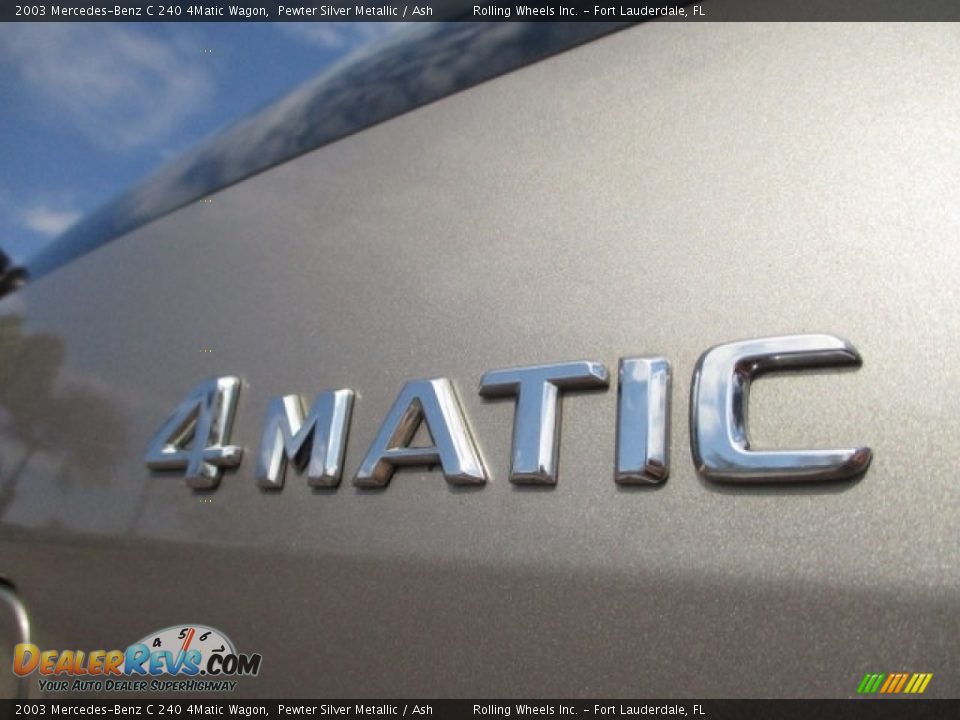 2003 Mercedes-Benz C 240 4Matic Wagon Pewter Silver Metallic / Ash Photo #4