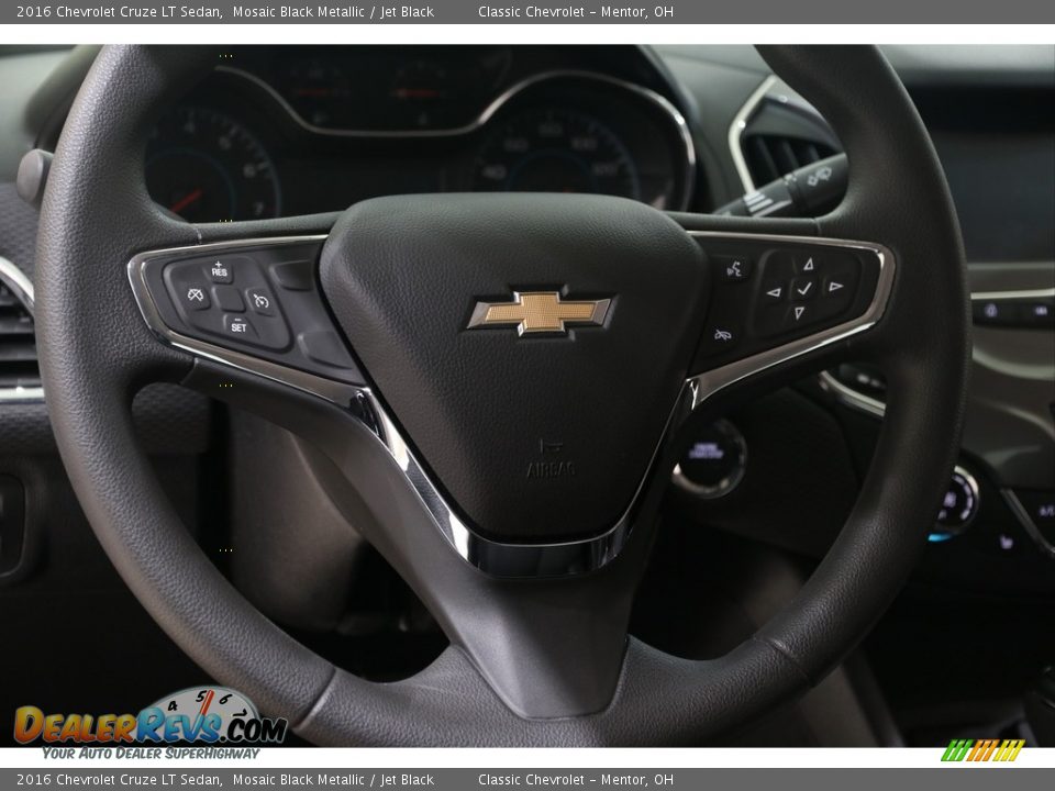 2016 Chevrolet Cruze LT Sedan Mosaic Black Metallic / Jet Black Photo #7