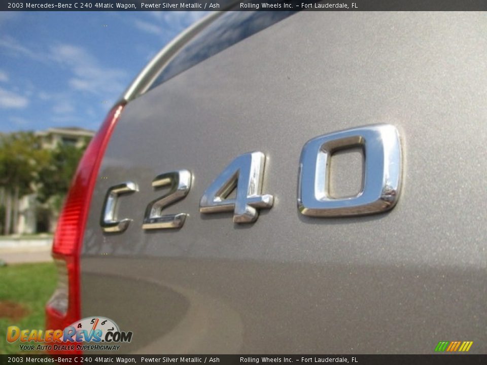 2003 Mercedes-Benz C 240 4Matic Wagon Pewter Silver Metallic / Ash Photo #19