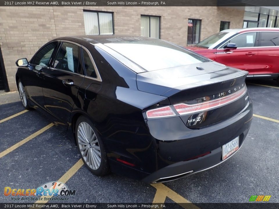 2017 Lincoln MKZ Reserve AWD Black Velvet / Ebony Photo #2