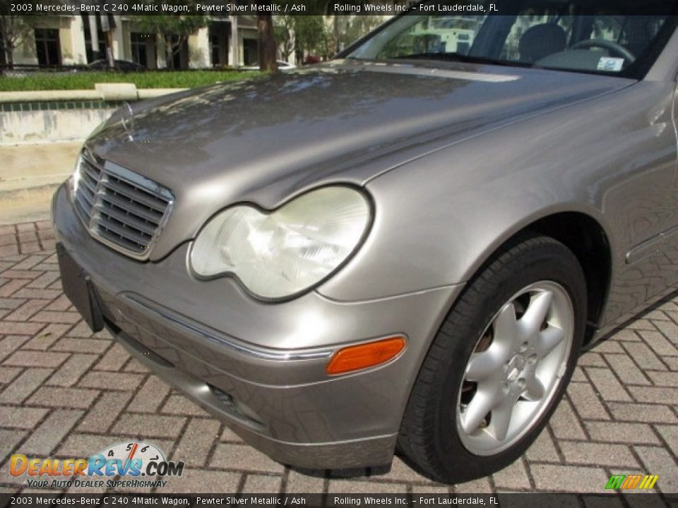 2003 Mercedes-Benz C 240 4Matic Wagon Pewter Silver Metallic / Ash Photo #23