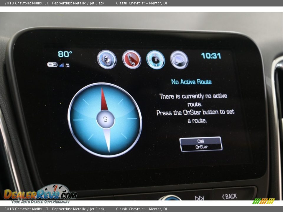 2018 Chevrolet Malibu LT Pepperdust Metallic / Jet Black Photo #13