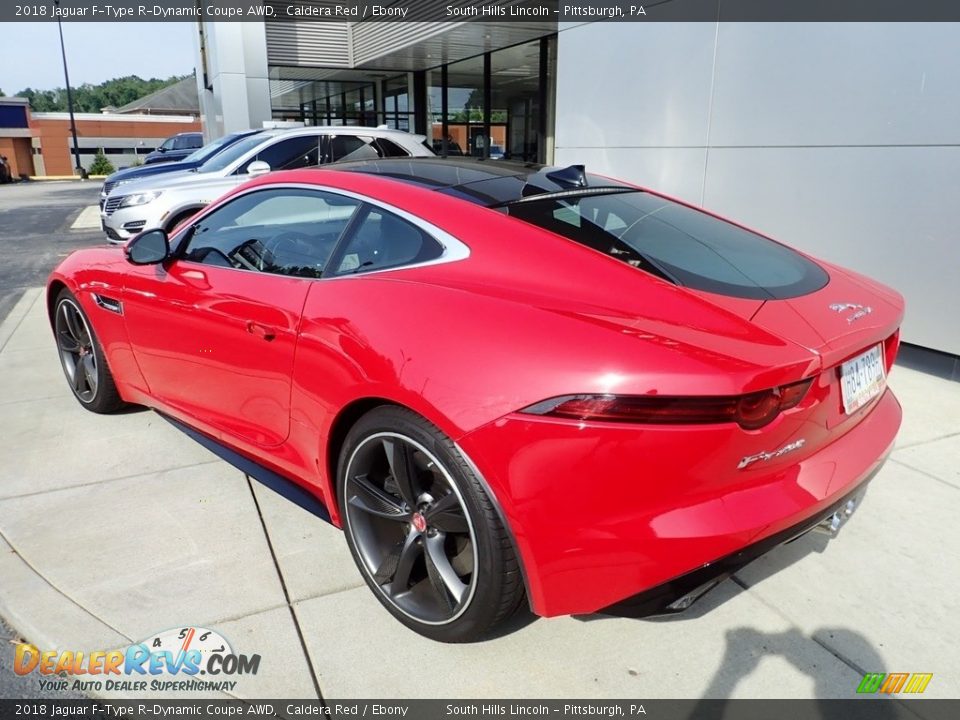 2018 Jaguar F-Type R-Dynamic Coupe AWD Caldera Red / Ebony Photo #3