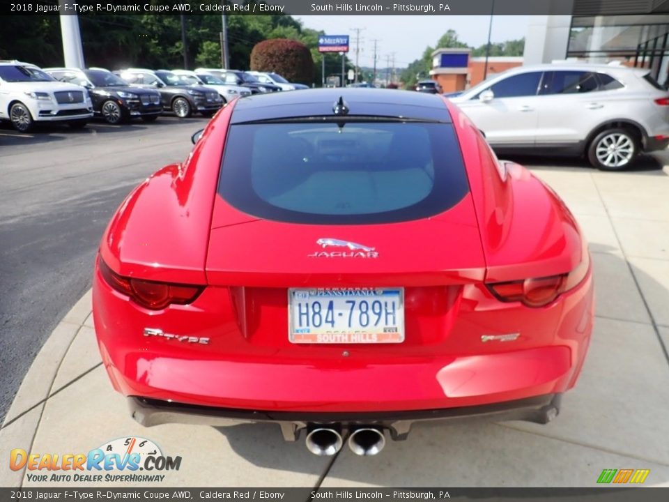 2018 Jaguar F-Type R-Dynamic Coupe AWD Caldera Red / Ebony Photo #4