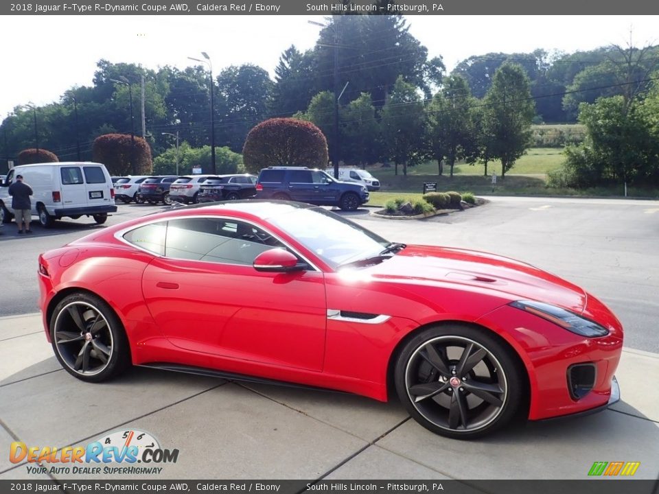 Caldera Red 2018 Jaguar F-Type R-Dynamic Coupe AWD Photo #7