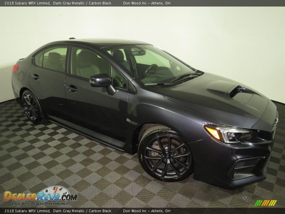 2018 Subaru WRX Limited Dark Gray Metallic / Carbon Black Photo #2