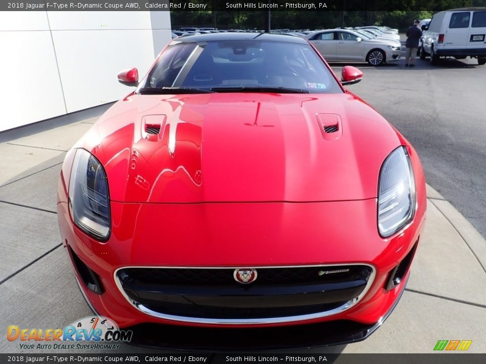 Caldera Red 2018 Jaguar F-Type R-Dynamic Coupe AWD Photo #9