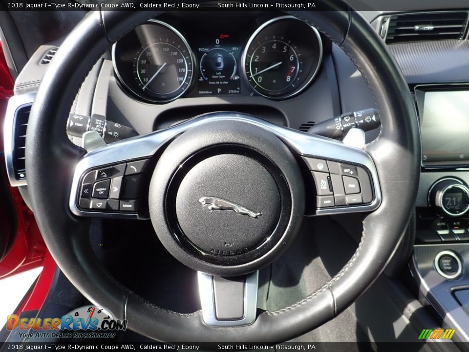 2018 Jaguar F-Type R-Dynamic Coupe AWD Steering Wheel Photo #18