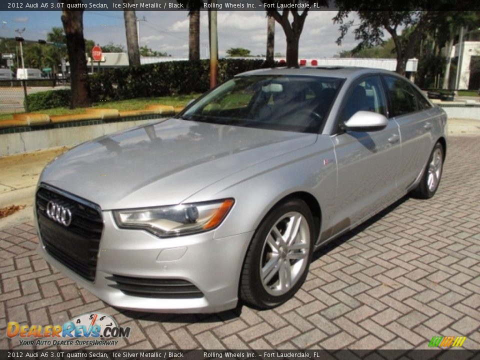 2012 Audi A6 3.0T quattro Sedan Ice Silver Metallic / Black Photo #1