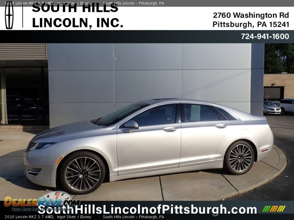 2016 Lincoln MKZ 3.7 AWD Ingot Silver / Ebony Photo #1